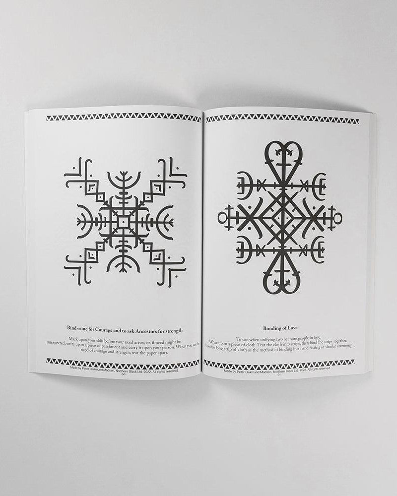 Norse rune designs for courage and love, authentic Viking tattoo art from archaeological sources