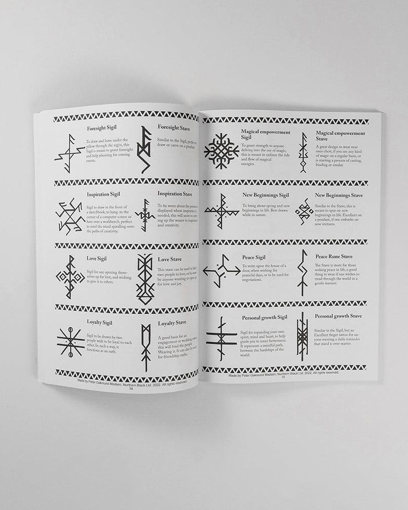 Norse rune sigils and staves guide with meanings for tattoo designs and magical empowerment