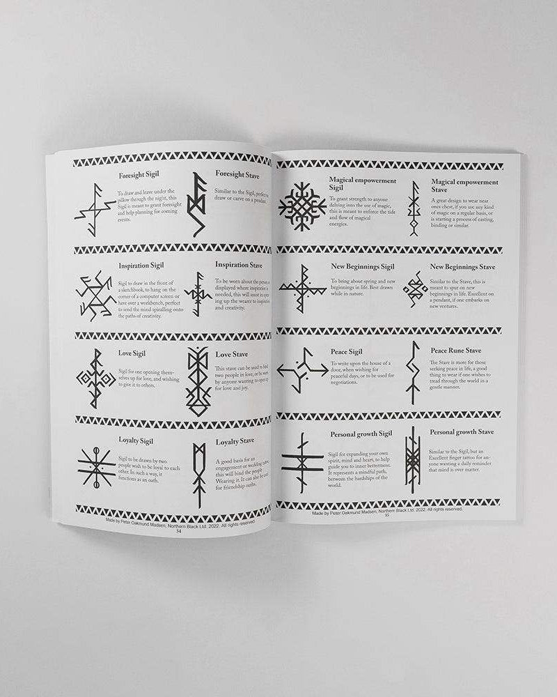 Norse rune sigils and staves guide with meanings for tattoo designs and magical empowerment