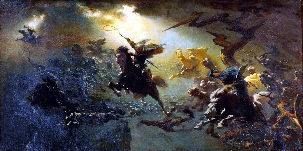 Die Wilde Jagd  (1856 or 1857), painting by the German painter Johann Wilhelm Cordes