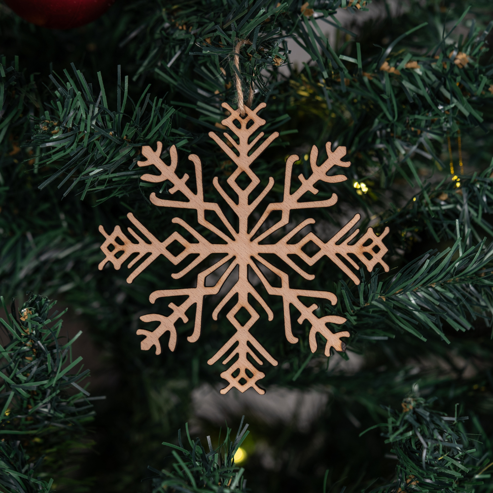 SNOWFLAKE BINDRUNE NORSE TREE ORNAMENTS