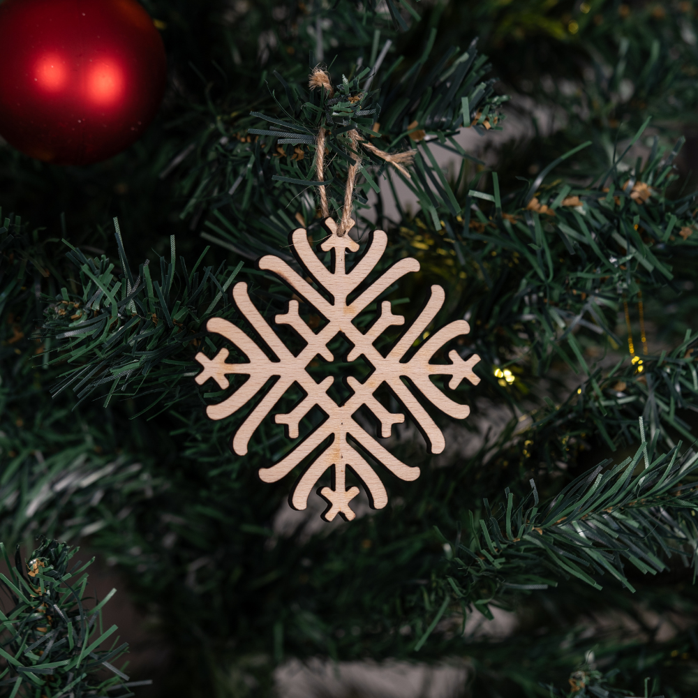 SNOWFLAKE BINDRUNE NORSE TREE ORNAMENTS