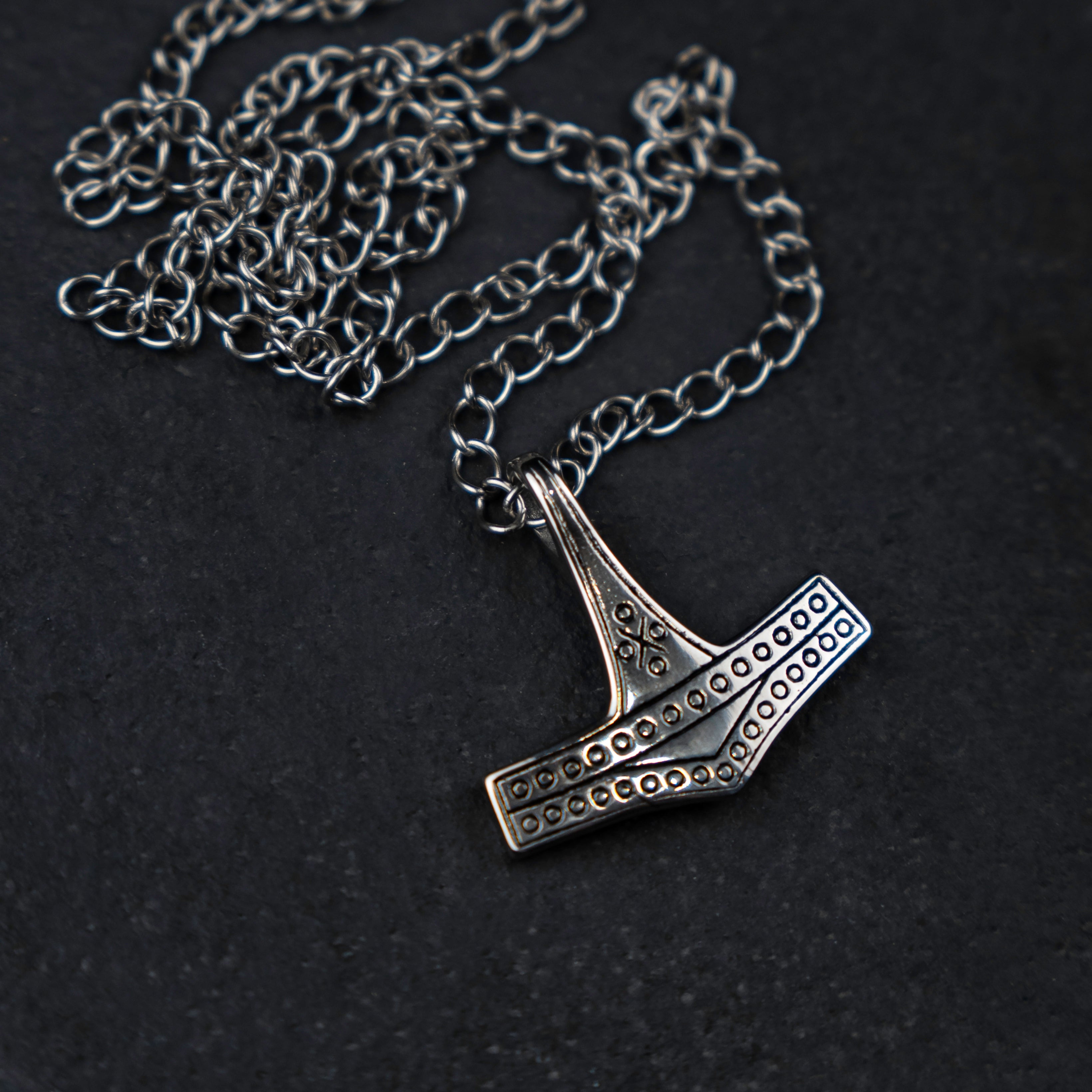 JEWELLERY • THOR'S HAMMER, STEEL RØMERSDAL WITH CHAIN