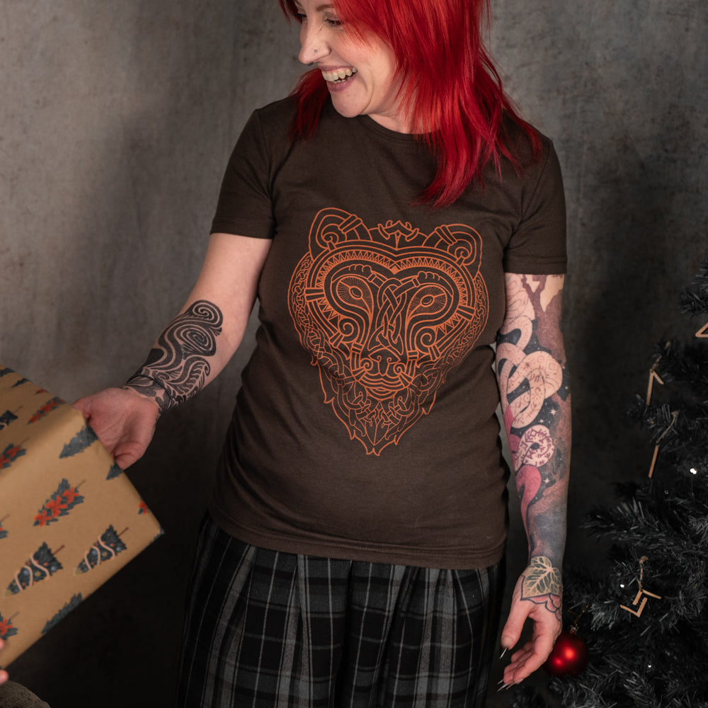 BJORNUNG FEMME FIT BROWN T SHIRT