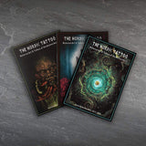 The Nordik Tattoo art books featuring Viking designs, Norse runes, and historical tattoo art on dark textured covers